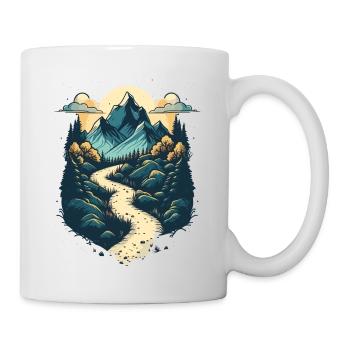 Montagnes Randonnée Montagnes Escalade Envie de voyager - Mug blanc - blanc - Droite