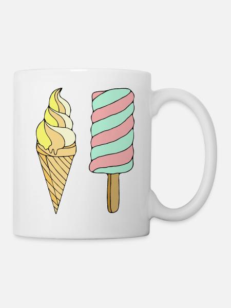 Eis - Tasse - Weiß