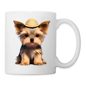 Dog Owner Yorkshire Terrier Puppy Dog - Mug - white - Right