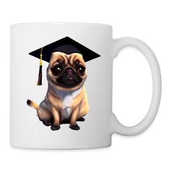 Bachelor Dogs School Leaving Certificate Bulldog Studies - Mug - white - Right