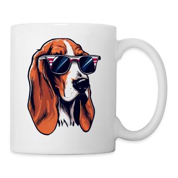 Foxhound australien Le modèle canin - Mug blanc - blanc - Droite