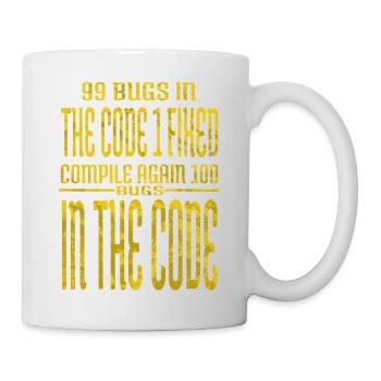 frontend developer computer programming present - Mug - white - Right