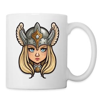 Lagatha, the Valkyrie: Cartoon Valkyrie Lagatha - Mug - white - Right