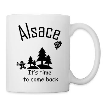 Alsace it's time to come back #tshirtalsace - Mug - white - Right