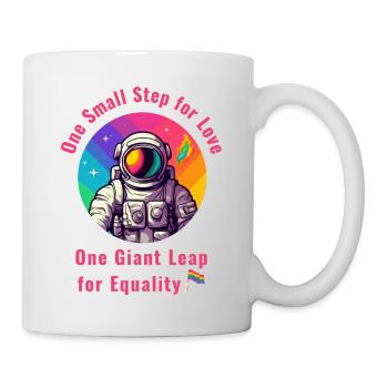 Gay Pride - Un petit pas pour l'amour - Mug blanc - blanc - Droite