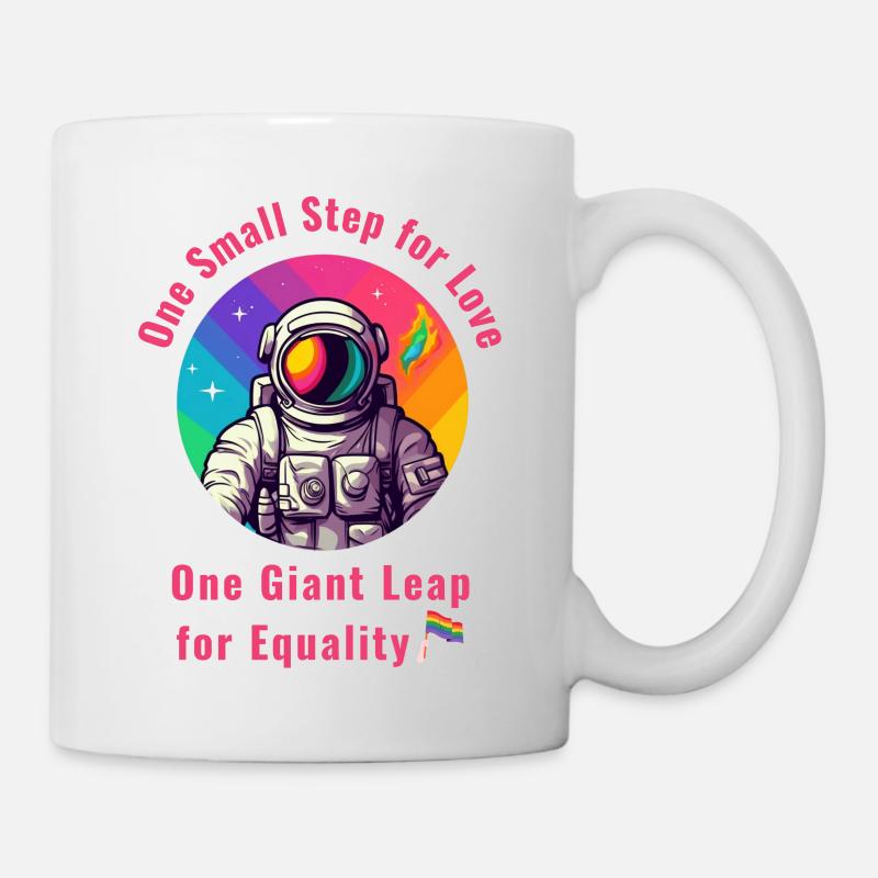Gay Pride - Un petit pas pour l'amour - Mug blanc - blanc