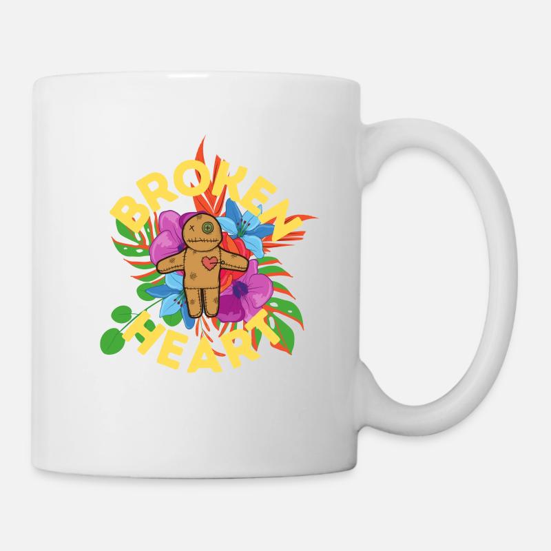 Cœur brisé - Mug blanc - blanc