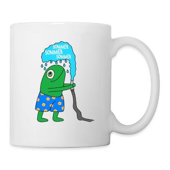 Der Sommerfrosch - Tasse - Weiß - Rechts