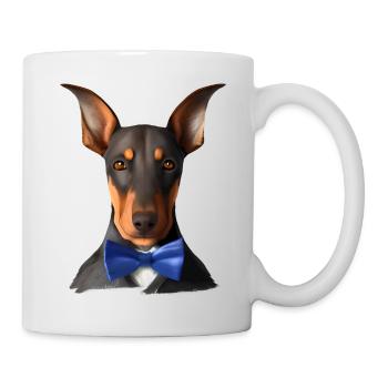 Doberman Doberman chiot chien Doberman dresseur - Mug blanc - blanc - Droite