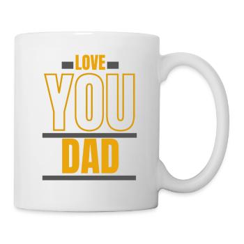 Papa je t aime - Mug blanc - blanc - Droite