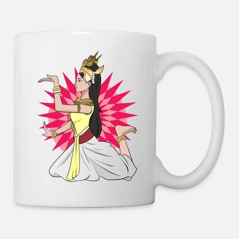 Cambodge Tradition Danse Khmer Apsara I Cadeau - Mug blanc - blanc