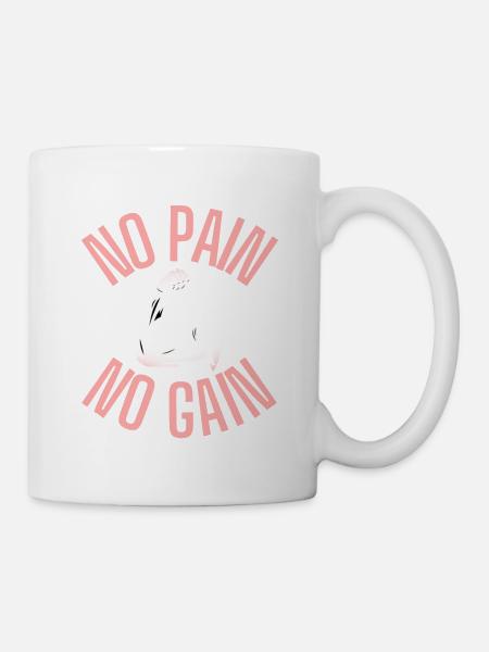 NO PAIN, NO GAIN - Mug - white