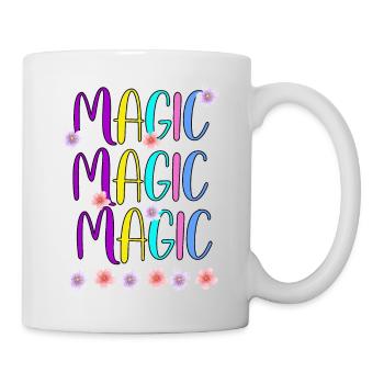 Farben MAGIC Words Design - Tasse - Weiß - Rechts