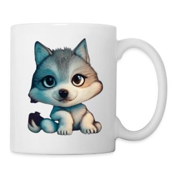 Little Wolf - Tasse - Weiß - Rechts