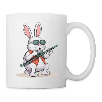 Pinpin à la flute traversière - Mug blanc - blanc - Droite