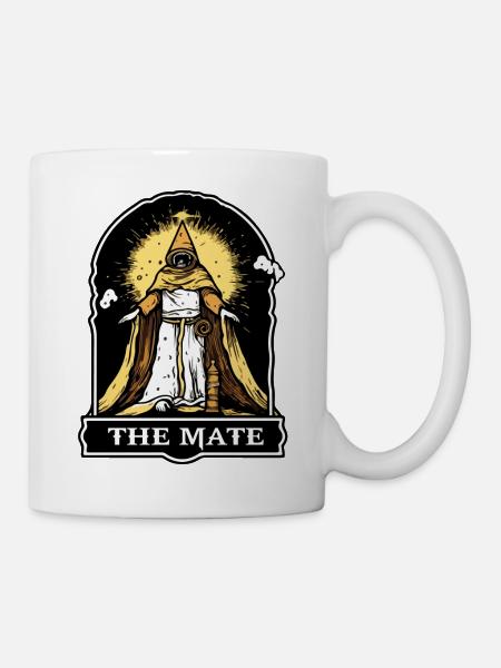 Die Mate-Tarotkarte - Tasse - Weiß