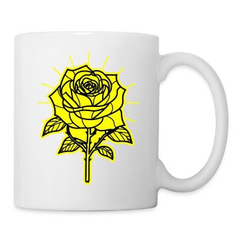 Épines de fleur de rose - Mug blanc - blanc - Droite