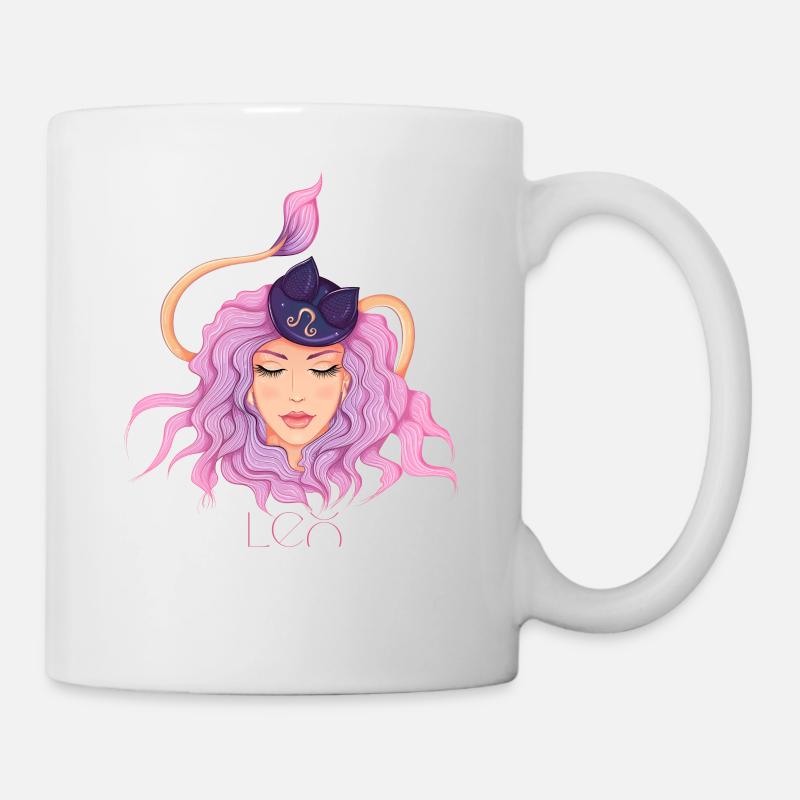 Löwe - Tasse - Weiß