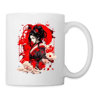 Chinesisches Anime-Gemälde 2 - Tasse - Weiß - Rechts