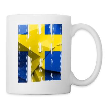 Suède Suède drapeau national norden skandinavia - Mug blanc - blanc - Droite