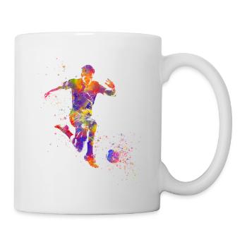 Fußballspieler - Tasse - Weiß - Rechts