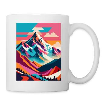 Montagne - Mug blanc - blanc - Droite