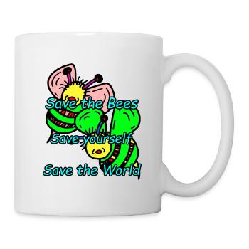 Abeilles - Mug blanc - blanc - Droite