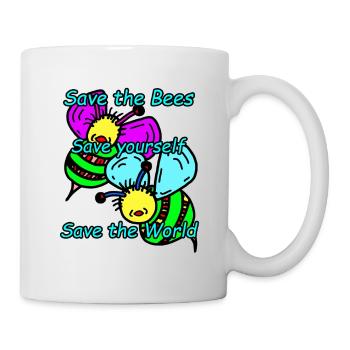 Abeilles - Mug blanc - blanc - Droite