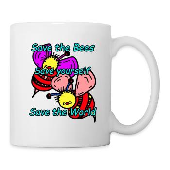 Abeilles - Mug blanc - blanc - Droite