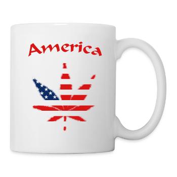 America, USA, United States of America - Tasse - Weiß - Rechts