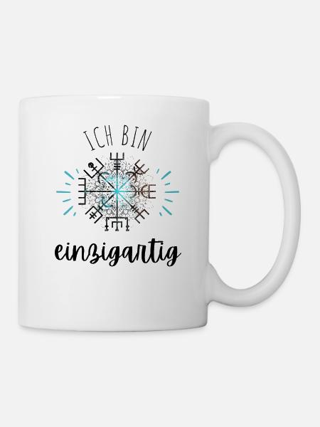 Wegweiser Motivation - VEGVISIR - Tasse - Weiß