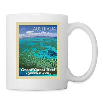 Great Barrier Reef - Tasse - Weiß - Rechts