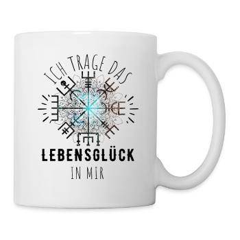 Wegweiser RUNEN Motivation - VEGVISIR - Tasse - Weiß - Rechts