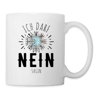 Wegweiser RUNEN Motivation - VEGVISIR - Tasse - Weiß - Rechts