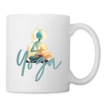 Yoga Typo Illu2 - Tasse - Weiß - Rechts