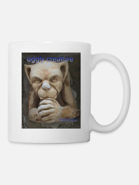 uggly creature - Mug - white