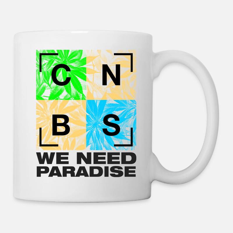 Wir Brauchen Das Paradies b - Tasse - Weiß