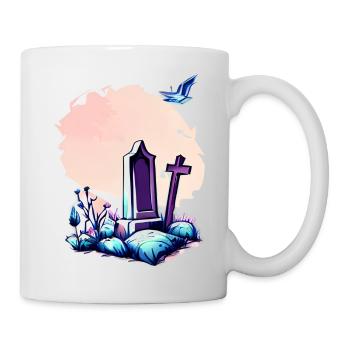 Verlassenes Grab - Tasse - Weiß - Rechts