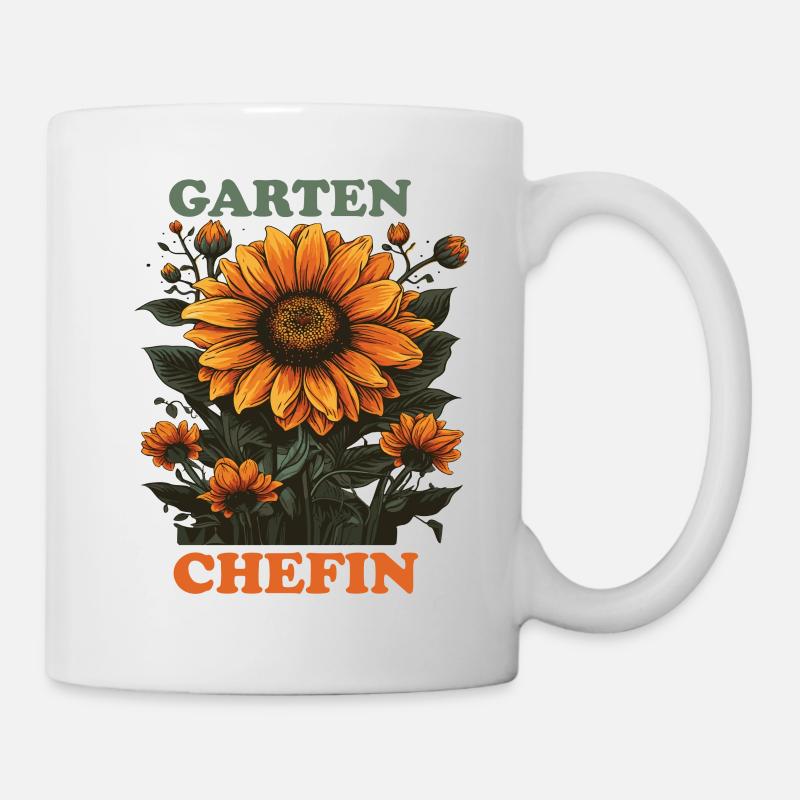Garten Chefin - Tasse - Weiß