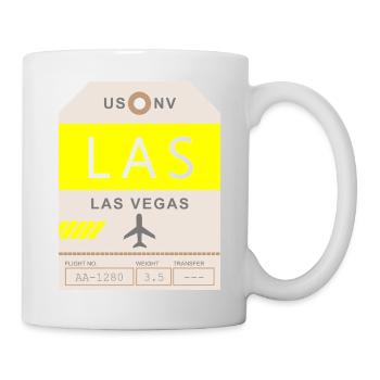 Flughafen Las Vegas 1950 - Tasse - Weiß - Rechts