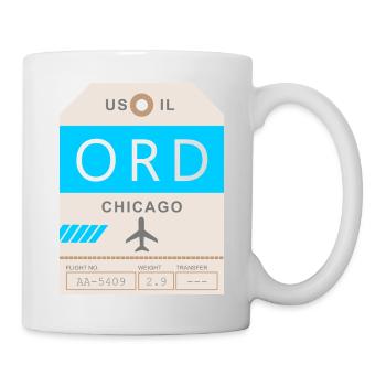 Chicago Airport 1950 - Mug - white - Right
