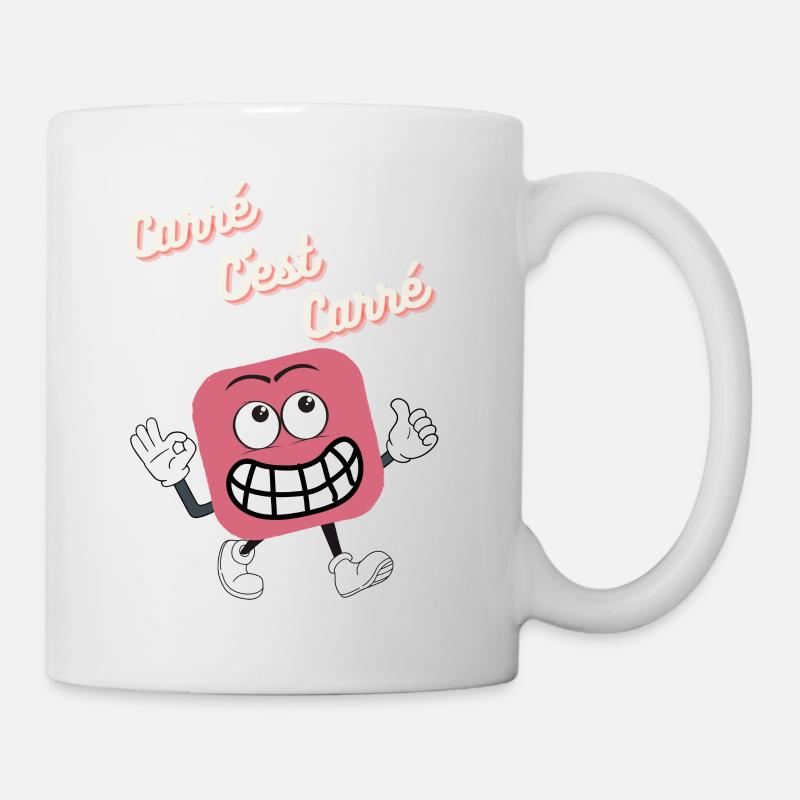 Carré c'est Carré - Mug blanc - blanc