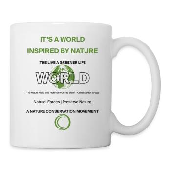 Préserver la nature b - Mug blanc - blanc - Droite