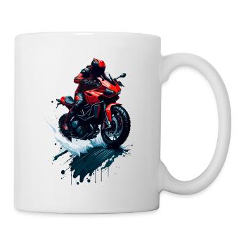 Sport motorcycle - Mug - white - Right