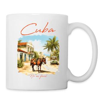 Cuba Horse In Village - Mug - white - Right