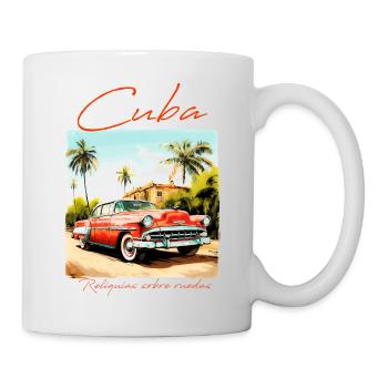Cuba Car In Village - Mug blanc - blanc - Droite