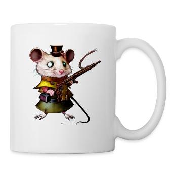 Steam Maus - Tasse - Weiß - Rechts