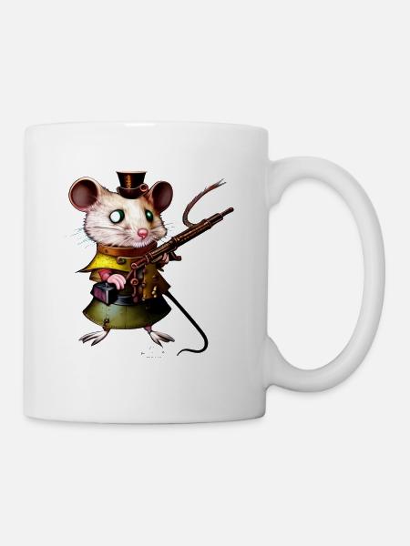 Steam Maus - Tasse - Weiß