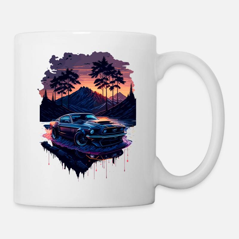 Voiture de sport classique - Mug blanc - blanc