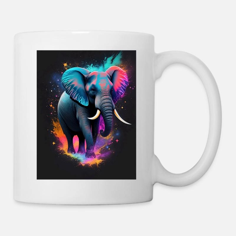 Elephant Galaxy - Tasse - Weiß